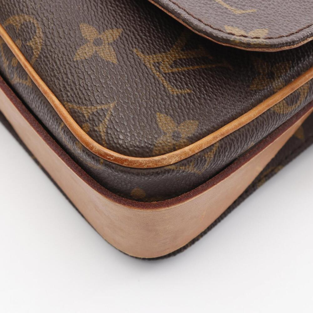 Louis Vuitton Cartouchiere Shoulder Bag Canvas Leather Monogram Brown - Picture 8 of 11